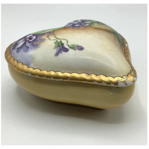 3 lot: Limoges Hand Painted Trinket Box, Decoline NY Lidded Box, & Lacquered - Picture 5 of 16